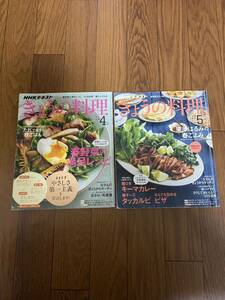 きょうの料理2019年4〜5月号 春野菜の満足レシピ　栗原はるみの春ごよみ　キーマカレー　梅チーズタッカルビ　リユース資料　除籍本