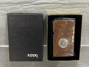 ◇◆ ZIPPO ウォールナット リバティコイン スリム ジッポー ライター 未使用ですが長期保管品 現状で 