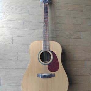 サイドバックがキルトマホガニーの珍品 Aria Dreadnought AD-2008QNの画像2