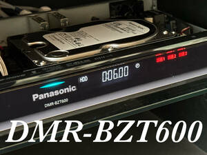 【500GB⇒4TB 新品WD製HDD換装済】★ Panasonic DMR-BZT600 3番組同時録画★《新品リモコン付き》★