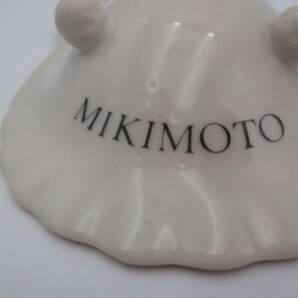 【1円スタート】未使用品 MIKIMOTO アクセサリートレイ 灰皿 貝型 アシュトレイ 小物入れトレー シェル型 金彩 アンティーク ミキモトの画像7