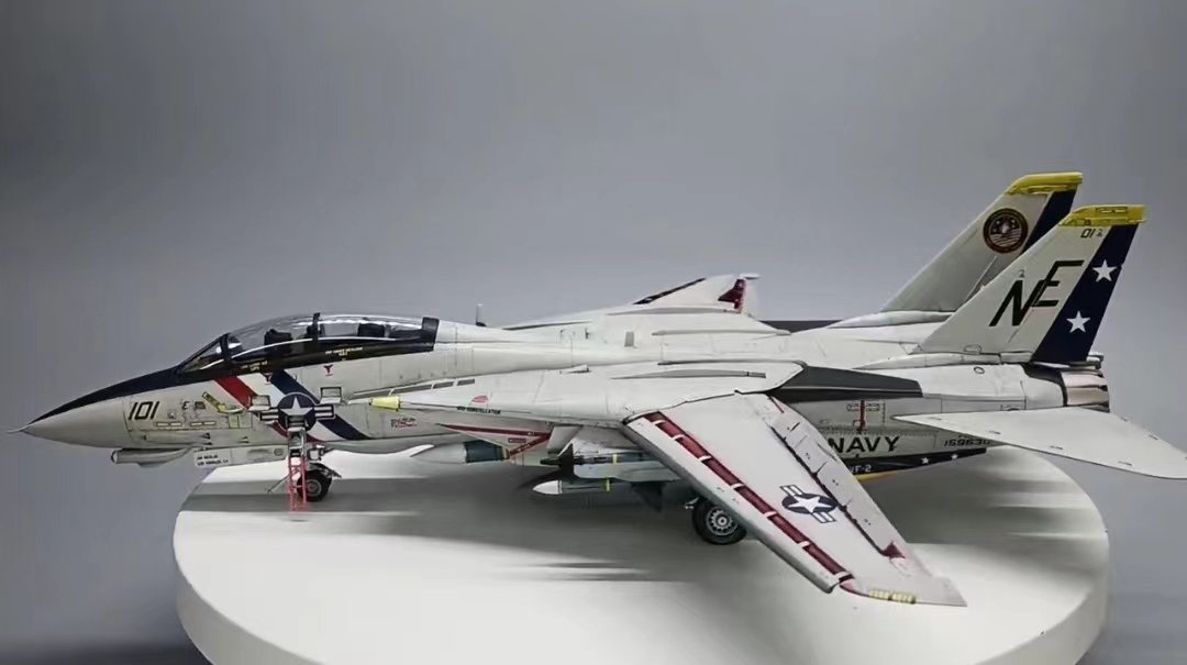 تم تجميع 1/72 من طراز F-14D Tomcat التابع للبحرية الأمريكية ورسم المنتج النهائي, نماذج بلاستيكية, الطائرات, منتج منتهي
