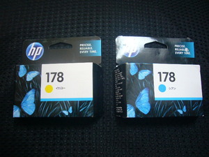 ! HP original ink 178 yellow & Cyan ( expiration of a term :202310/ 202109 use recommendation time limit )
