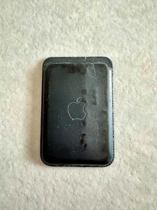 【販売終了品:中古】Apple純正品：MagSafe対応 iPhone レザーウォレット ミッドナイト Leather Wallet Midnight Blue (MM0Y3FE/A)②