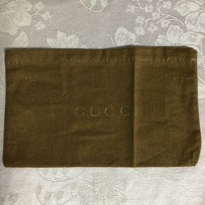 GUCCI グッチ 布袋　お財布用　長財布用　茶　巾着　14.5㎝×23.5㎝　送料無料