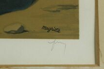 【LIG】真作保証 ルネ・マグリット 「魅せられた領域」 海上の魅惑的な船は リトグラフ 8号 41／350 版上サイン 図録掲載作品 [.WW]24.1_画像7