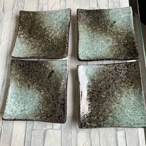 角皿 銘々皿 美食取皿4枚 未使用品