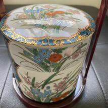 有田焼 幸山窯 蘭 金彩 丸三段重 和食器 陶器 色絵 陶器製 持ち手付_画像7