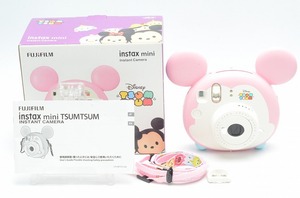 FUJIFILM instax mini チェキ　ツムツム　ディズニー　ピンク ★元箱 取説 専用ストラップ付 ★①3T9910