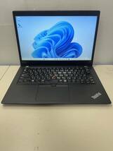 中古　難ありlenovo /ThinkPad X395 AMD RYZEN 7 PRO 3700U W/ 16GB /256GB /Win11Pro管理番号55500000001-0000039539_画像1