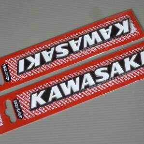 カワサキ純正 汎用 KAWASAKIタンクエンブレムセット 旧ロゴ 新品の画像3
