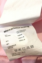 二子玉) ALEXANDER WANG アレキサンダーワン 22SS オーバーサイズ ポケット コットンTシャツ ロゴ ピンク レディース L 国内正規_画像9