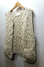経堂) T. japan ティージャパン 23AW hand knit vest ハンドニットベスト オフホワイト 12334002 定価￥22,000-_画像4
