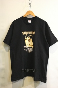 二子玉) supreme シュプリーム 23SS Kiss Tee 半袖 プリントTシャツ ブラック メンズ L 国内正規 ※色あせ