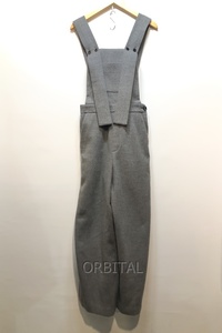 経堂) エンフォルド ENFOLD オーバーオールズ LONG STRAP OVERALLS サイズ36 グレー 300FA231-2210 22AW 定価4.2万位