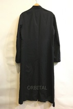 二子玉)S'YTE サイト ヨウジヤマモト T/W GABARDINE COLLARLESS 5-BUTTON LONG JACKET 定価￥63,800- ※傷、汚れ、ほつれ有_画像3