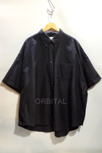 代官山)Graphpaper グラフペーパー Oxford Oversized S/S B.D Shirt オーバーサイズシャツ グレー サイズF