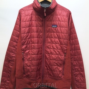 経堂) Patagonia パタゴニア ナノパフ ハイブリッド ジャケット NANO PUFF HYBRID JKT 83321 レッド メンズ M 国内正規の画像1