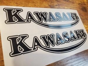 【送料無料!!】kawasaki ステッカーデカール カワサキ タンクステッカー 