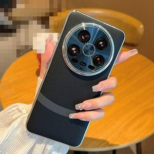 Xiaomi 14 Ultra用 ケース PUレザー 背面レザーケース ストラップ穴 小米 シャオミ 14 ウルトラ カバー アンドロイド スマートフォン