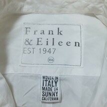 【美品/USA製】Frank&Eileen フランクアンドエイリーン スキッパーシャツ シワ加工 ホワイト メンズ XXSサイズ 綿100%_画像6