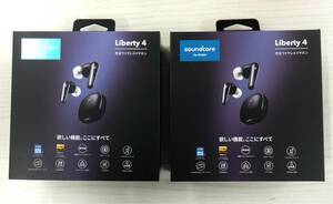 Anker アンカー Soundcore Liberty 4 完全ワイヤレスイヤホン ブラック 2点セット