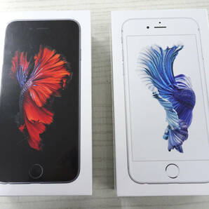 未開封品!! Apple アップル iPhone 6S 32GB MN0W2J/A スペースグレイ・MN0X2J/A シルバー 2点セット UQ利用制限〇の画像1