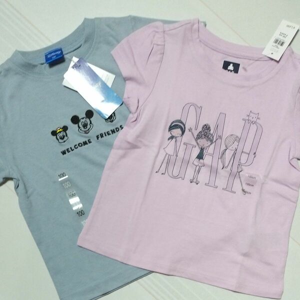 babyGAP Tシャツ、ディズニーTシャツ 2枚セット　3才、100cm