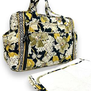 ヴェラブラッドリー Vera Bradley トートバッグ マザーズバッグ ハンドバッグ 花柄 イエロー 大容量 A4可 キルト キルティング 274