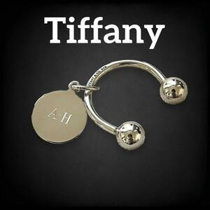 [ beautiful goods ] Tiffany round tag key holder key ring tiffany SV925 silver Vintage rare accessory al39