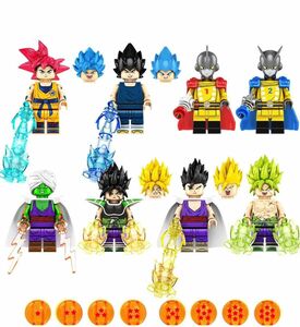 レゴ互換 ドラゴンボール キャラクター ミニフィグ 8体セット フィギュア 人形