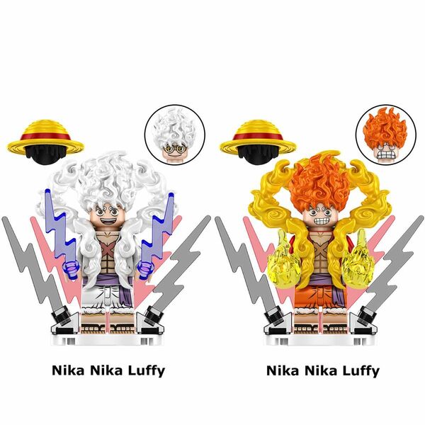 レゴ互換 ワンピースキャラクター ルフィ Luffy 2体 Cセット ミニフィグ