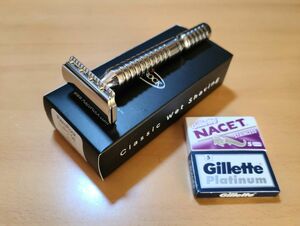 両刃カミソリ RazoRock SS Lupo 58 替刃10枚付き