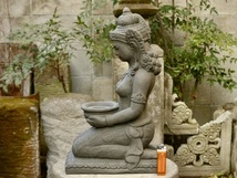 美しいいヒンドゥーの女神デウィ h42cm　dewi ヒンドゥー仏像　玄関小物入れ 0316_画像2