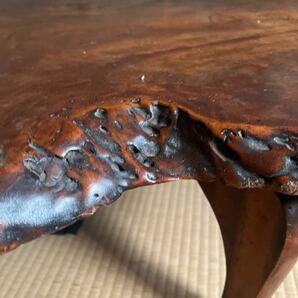天然木 座卓 一枚板 瘤杢 瘤木 テーブル 敷板の画像5