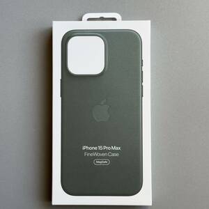 ■純正品・Apple(アップル)■iPhone 15 Pro Max ファインウーブンケース エバーグリーン