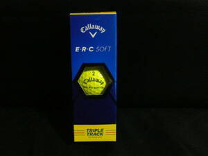 Callaway＜E・R・C　SOFT TRIPLE TRACK＞★１スリーブ(３個入り１箱)★イエロー★新品未使用★定価1６00円★