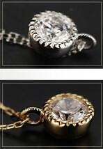 【格安】包みデザイン 0.2ct ダイヤモンド ネックレス 18金 K18YG 18金製品 国内製作品 安心品質 325 2211_画像2