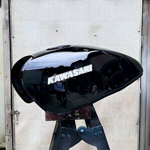 ★Kawasaki★ゼファー400★純正タンク★エンブレム付き★ブラック★黒★ZR400C★フューエルタンク★ガソリンタンク★燃料タンク★の画像3