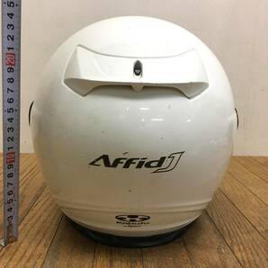 カブト/ジェットヘルメット/affid-j/mサイズ/57-58cm/ダブルシールド/ホワイト/白/バイク/オートバイ/セーフティー/kabuto/ht3の画像5