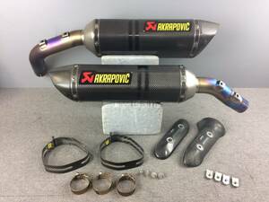 管理番号03410　アクラポビッチ　AKRAPOVIC　YZF-R1　09-14　スリップオン　マフラー　サイレンサー　カーボン