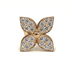 [Используется] Louis Vuitton Louis Vuitton Pusstar Blossom Серьги Q96944 K18PG Diamond только 1,8 г