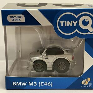 超希少!! TINY Q BMW M3 E46 チタニウムシルバー シルキー6 メタルシャーシ ステアリング可動 アルピナ ドイツ車 チョロQ ZEROの画像2