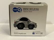 超希少!! TINY Q BMW M3 E46 チタニウムシルバー シルキー6 メタルシャーシ ステアリング可動 アルピナ ドイツ車 チョロQ ZERO_画像7