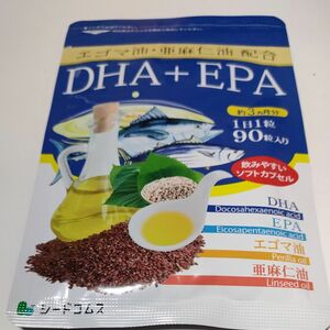 シードコムス DHAEPA エゴマ油 亜麻仁油配合　90粒　約3ヶ月分