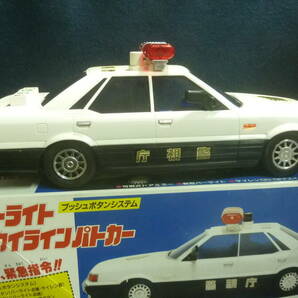 中古品？アルプス.日本製.旧車.スカイライン.バーライトパトカー,電動.一部可動,箱入.ジャンクでの画像5