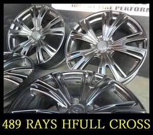 【489】OT01102154◆RAYS HFULL CROSS◆自家塗装品◆19x8J 5穴 PCD114.3 +38◆4本◆アルファード ヴェルファイア など