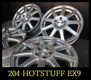 【204】T0112083 ▲HOTSTUFF Exceeder EX9▲16x6.5J 5穴 PCD100 +48 4本 プリウス カローラ インプレッサなど