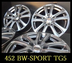 【452】FK0102164 ▲BW-SPORT TG5▲16x6.5J 5穴 PCD114.3 +39 4本 プリウスα アルファード ヴェルファイア など