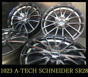 【1023】FK3103144◆A-TECH SCHNEIDER SR28◆17x7J 5穴 PCD100 +50◆4本◆プリウス ウィッシュ 86 BRZ など